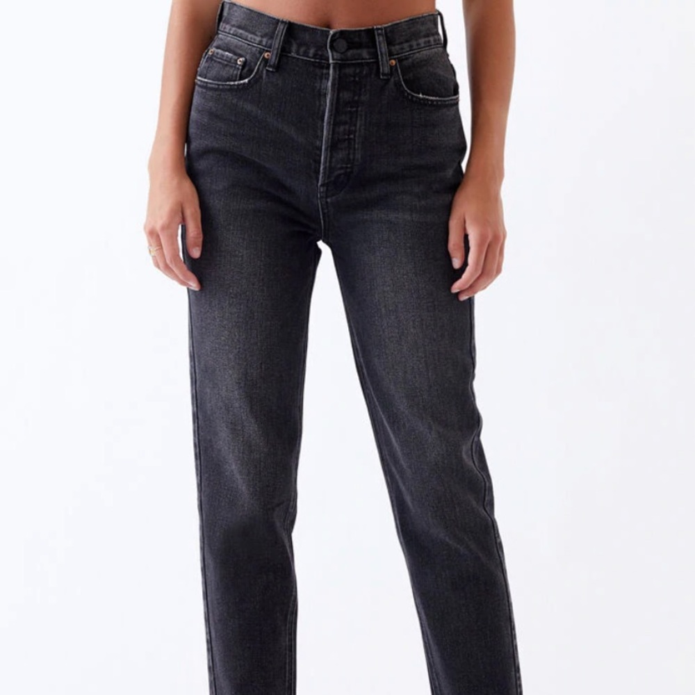 Black high rise jeans